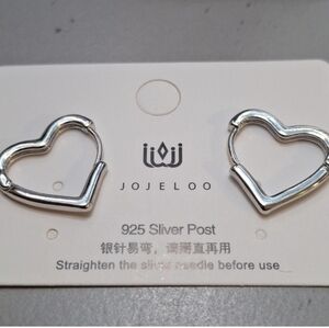 Silver Heart Earrings